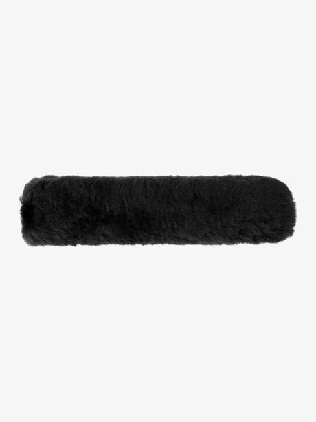 LeMieux Simuwool Noseband Cover Black One Size Black Noseband Covers