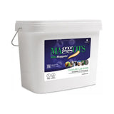 White plastic bucket with handle of lodi maggots granular fly larvicidal product labeled maggots kills maggots