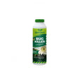 Green and white plastic bottle of lodi organ-x bug killer bug killer powder with a green cap for insect control