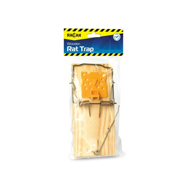 Lodi racan wooden rat trap with bright orange plastic trigger plate and metal spring is a favourite mouse trap