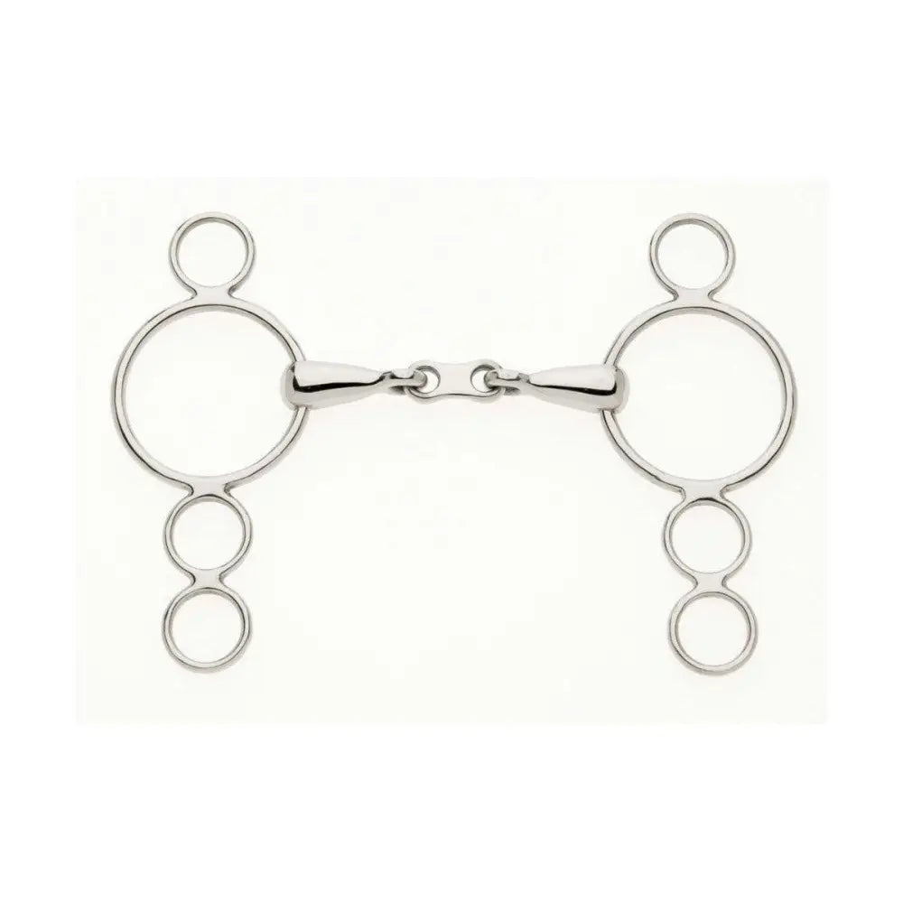 Lorina Continental 3 Ring French Link Snaffle 4.5" Horse Bits Barnstaple Equestrian Supplies