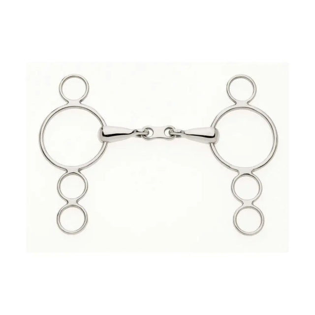 Lorina Continental 3 Ring French Link Snaffle 4.5" Horse Bits Barnstaple Equestrian Supplies