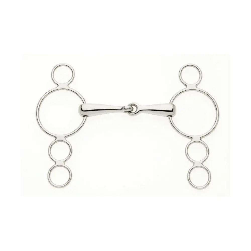 Lorina Continental 3 Ring Snaffle 4.5" Horse Bits Barnstaple Equestrian Supplies