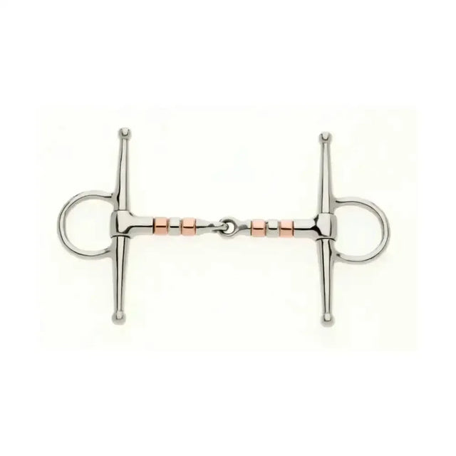 Lorina Copper Roller Full Cheek Jointed Snaffle 4.5" Horse Bits