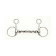 Silver metal lorina filet baucher waterford hanging cheek with smooth polished finish and central chain link design