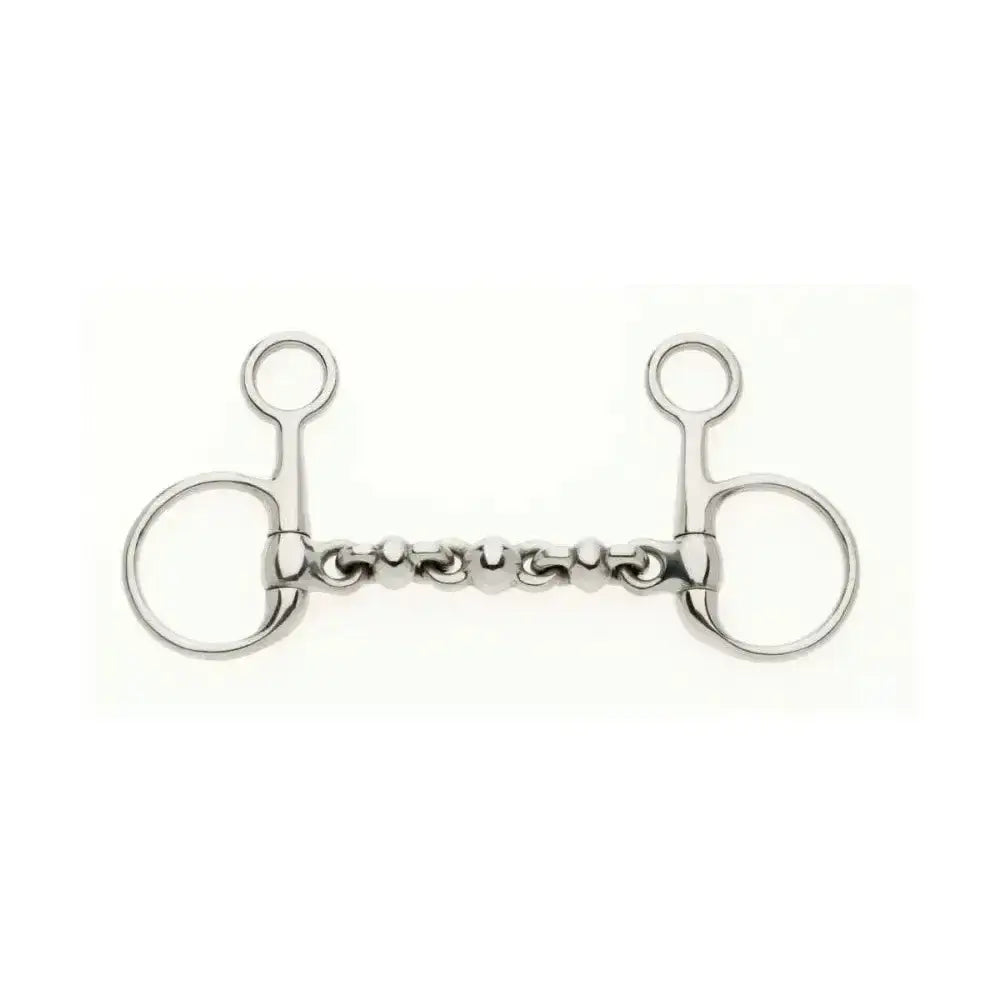 Silver metal lorina filet baucher waterford hanging cheek with smooth polished finish and central chain link design