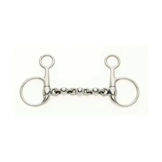 Silver metal lorina filet baucher waterford hanging cheek with smooth polished finish and central chain link design