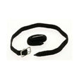Black braided nylon lorina spur straps with silver metal buckle for durable riding apparel use