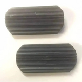 Lorina Stirrup Treads Rounded Rubber Black 4.25" Stirrup Treads