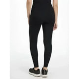 Black high-waisted lydia mesh leggings with smooth, form-fitting material perfect for workouts or casual wear