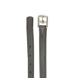 Black leather horsebit belt with silver buckle from mackey legends stirrup legends stirrup leathers collection