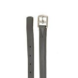 Black leather horsebit belt with silver buckle from mackey legends stirrup legends stirrup leathers collection