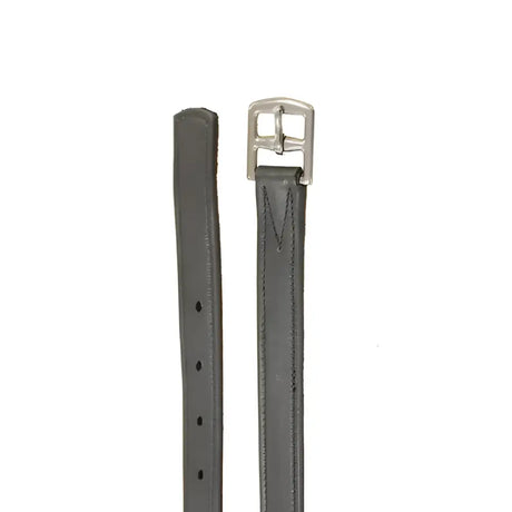 Black leather horsebit belt with silver buckle from mackey legends stirrup legends stirrup leathers collection