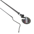Black mactack dressage whip s114 with textured grip and coloured sparkle braided cord for dressage use