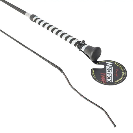 Mactack Dressage Whip With Silver Glitter Handle S191 39" Black/Silver Barnstaple Equestrian Supplies