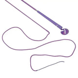 Purple mactack lunge whip r443 with textured grip and braided cord in cerise purple diamond for training use