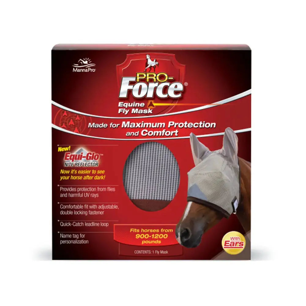 Manna Pro Force Fly Mask - With Ears Fly Masks