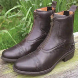 Mark Todd Campino Zip Paddock Boots Brown 37 Mark Todd Short Riding Boots Barnstaple Equestrian Supplies