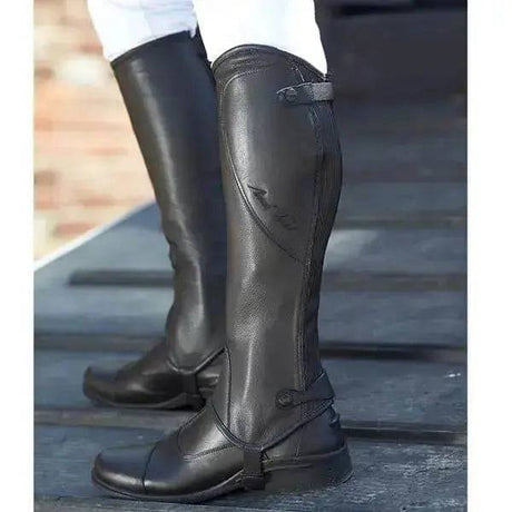 Mark Todd Half Chaps Close Fit Soft Leather Brown X-Small Short Mark Todd Chaps & Gaiters Barnstaple Equestrian Supplies