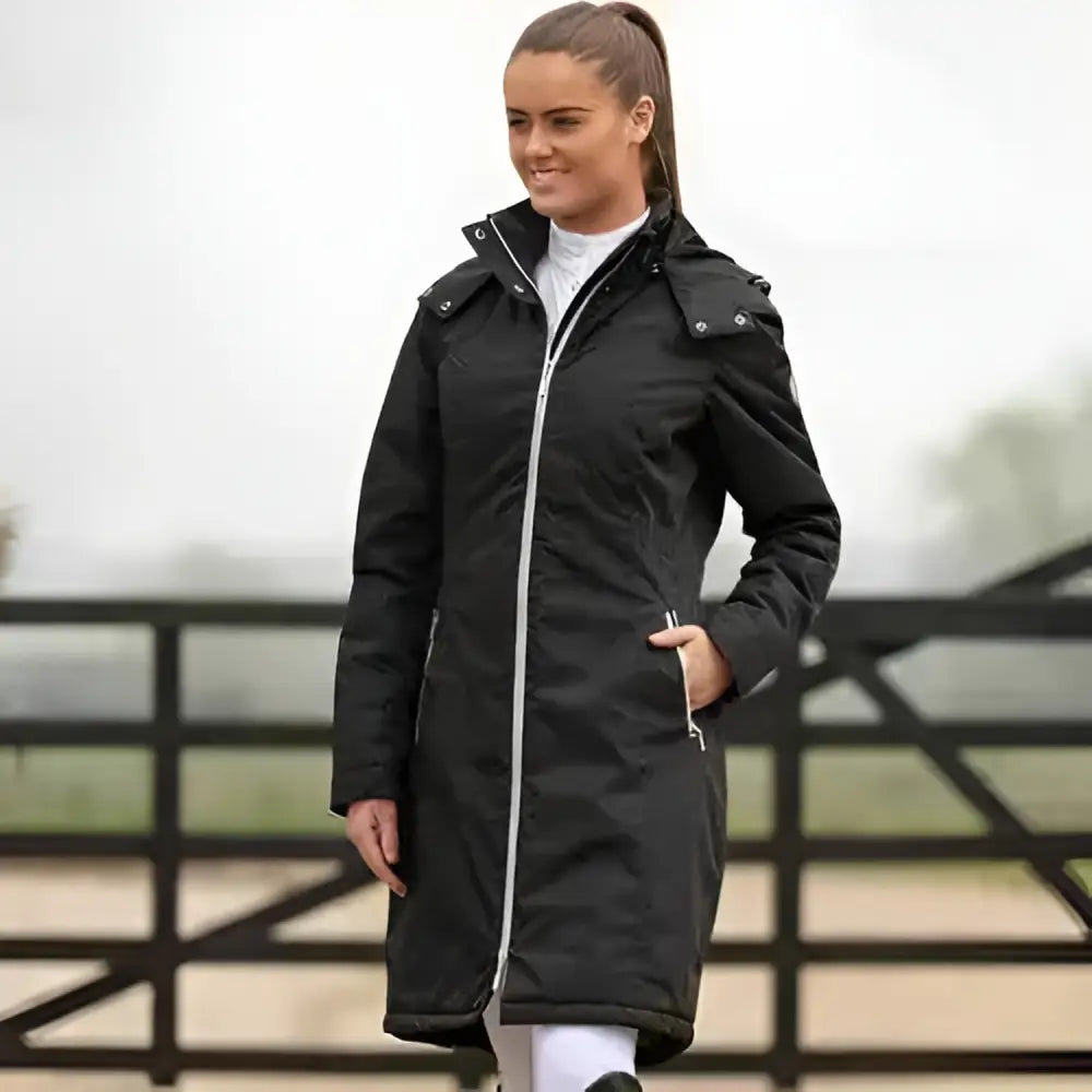 Mark Todd Long Winter Waterproof Performance Coat Navy X Large Outdoor Coats & Jackets Barnstaple Equestrian Supplies