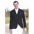 Black three-button equestrian jacket edward mens black from mark todd mens with white shirt and matching trousers