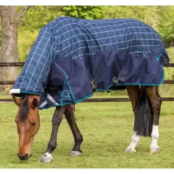 Mark Todd Turnout Rugs Heavy Weight Combo Navy / Orange / Beige 5'6" Turnout Rugs Barnstaple Equestrian Supplies