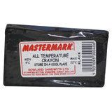 Black mastermark all temperature ram crayon in sealed plastic wrapper made of crayons blended wax for tough marking