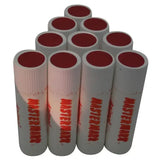 White cylindrical mastermark wax markers twist with red caps and bold red lettering for wax-based animal marking