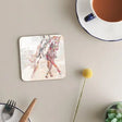 Deckled Edge Melamine Coasters Dressage Pack Of 6 Coasters Barnstaple Equestrian Supplies