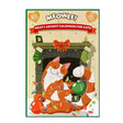 Meowee meaty cat advent calendar with a cute orange and white cat and festive holiday decorations for cats