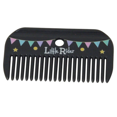 Merry Go Round Mane Comb by Little Rider Grey/Pink 9.5 x 5.3cm HY Equestrian Brushes & Combs Barnstaple Equestrian Supplies