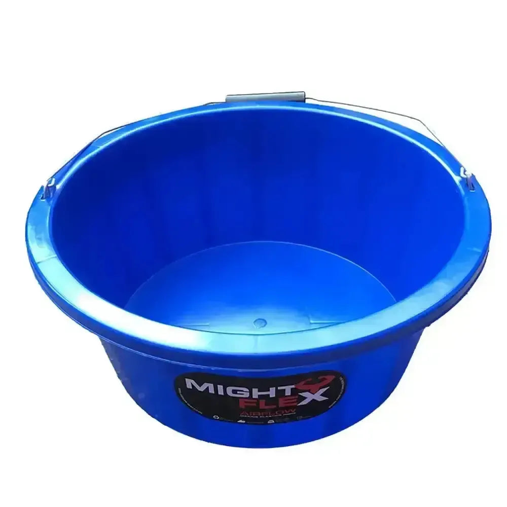 Mightyflex Shallow Feeder/Multi Purpose Bucket 15 Lt Blue Buckets & Bowls