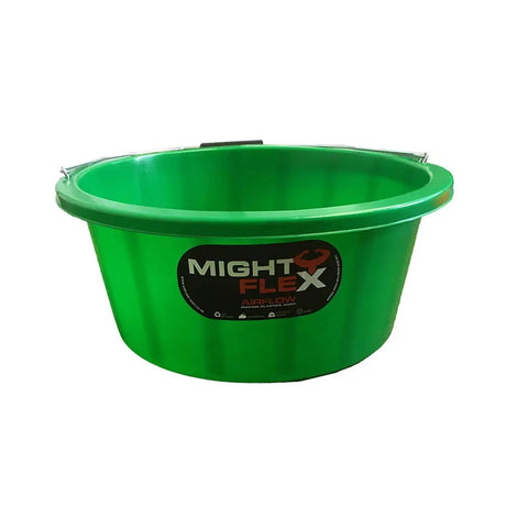 Mightyflex Shallow Feeder/Multi Purpose Bucket 15 Lt Green Buckets & Bowls Barnstaple Equestrian Supplies