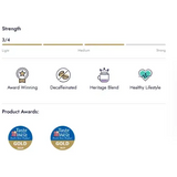 Award-winning miles tea decaffeinated teabags with heritage roast and gold medals from taste of the west 2023 2024
