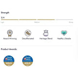 Award-winning miles tea decaffeinated teabags with heritage roast and gold medals from taste of the west 2023 2024