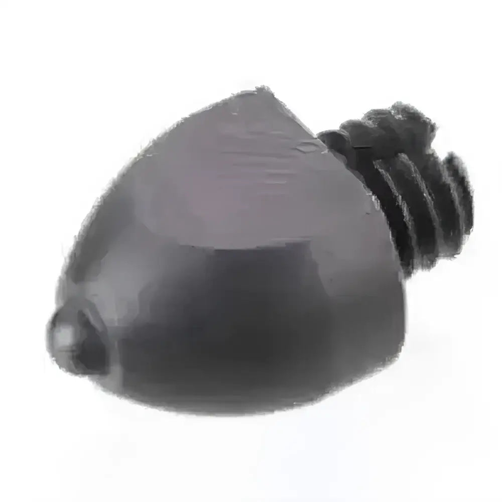 Black matte mini dome studs ss003 with rounded tapered head and threaded shaft for soft ground stud use
