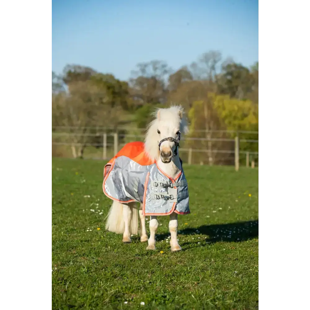 Swish MINI Fly Turnout Combination Rug - Orange/Grey 3'3 Fly Rugs