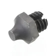 Black metal threaded nozzle with hexagonal head and tapered tip from supastuds mini sharp studs ss009