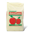 Cream-colored bag of mollichaff applechaff horse feed with bold red green label and two illustrated apples for appetising chaff