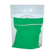Green fabric laundry bag with white zipper for moorland rider petwear rider petwear wash and petwear wash bag use