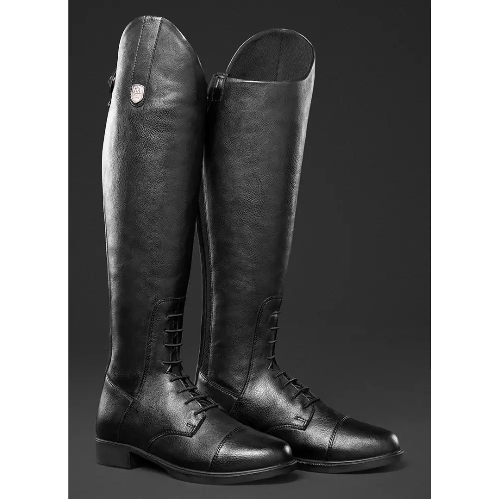 Mountain Horse Veganza Junior Tall Riding Boot Black 39 Wide Long Riding Boots