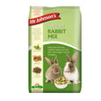 Mr Johnsons supreme rabbit mix 2.25kg green and white bag with two rabbits and food mix in a bowl