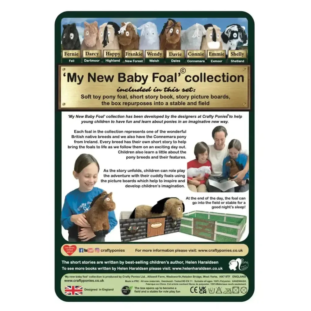 My New Baby Foal Collection Darcy Dartmoor Pony Foal By Crafty Ponies Toy Pony