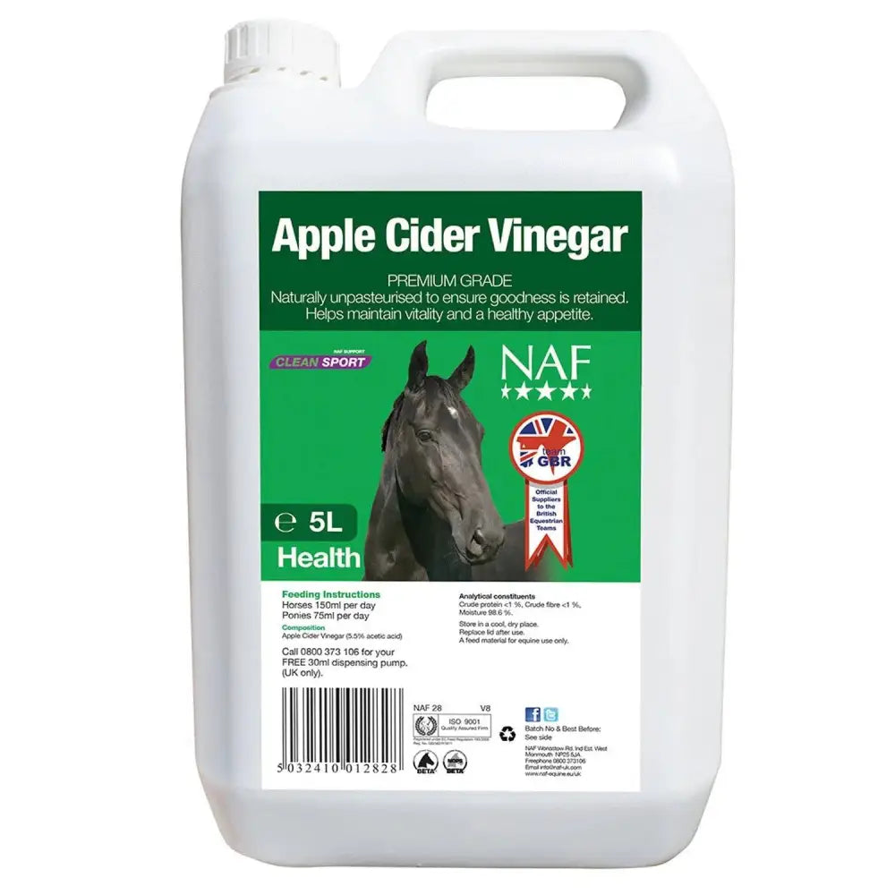 NAF Apple Cider Vinegar 5Lt Equine Joint Supplements Barnstaple Equestrian Supplies