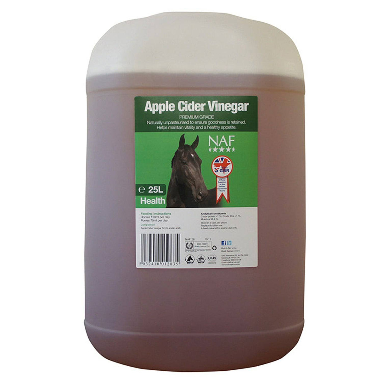 NAF Apple Cider Vinegar Horse Supplements 2.5Lt Barnstaple Equestrian Supplies
