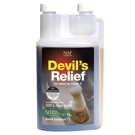 NAF Devils Relief Horse Supplements 1 Litre Barnstaple Equestrian Supplies