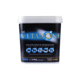 Black rectangular container with white lid for naf five star metazone powder vet supplement supporting horse inflammation