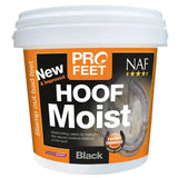 Naf five star profeet hoof moist black moisturizing cream in orange white tub for natural hoof moisturiser balance