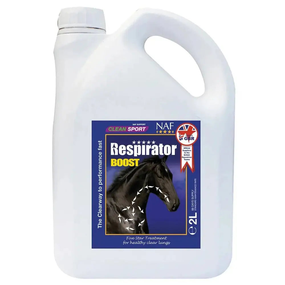 NAF Five Star Respirator Boost 2 Litre Horse Supplements Barnstaple Equestrian Supplies