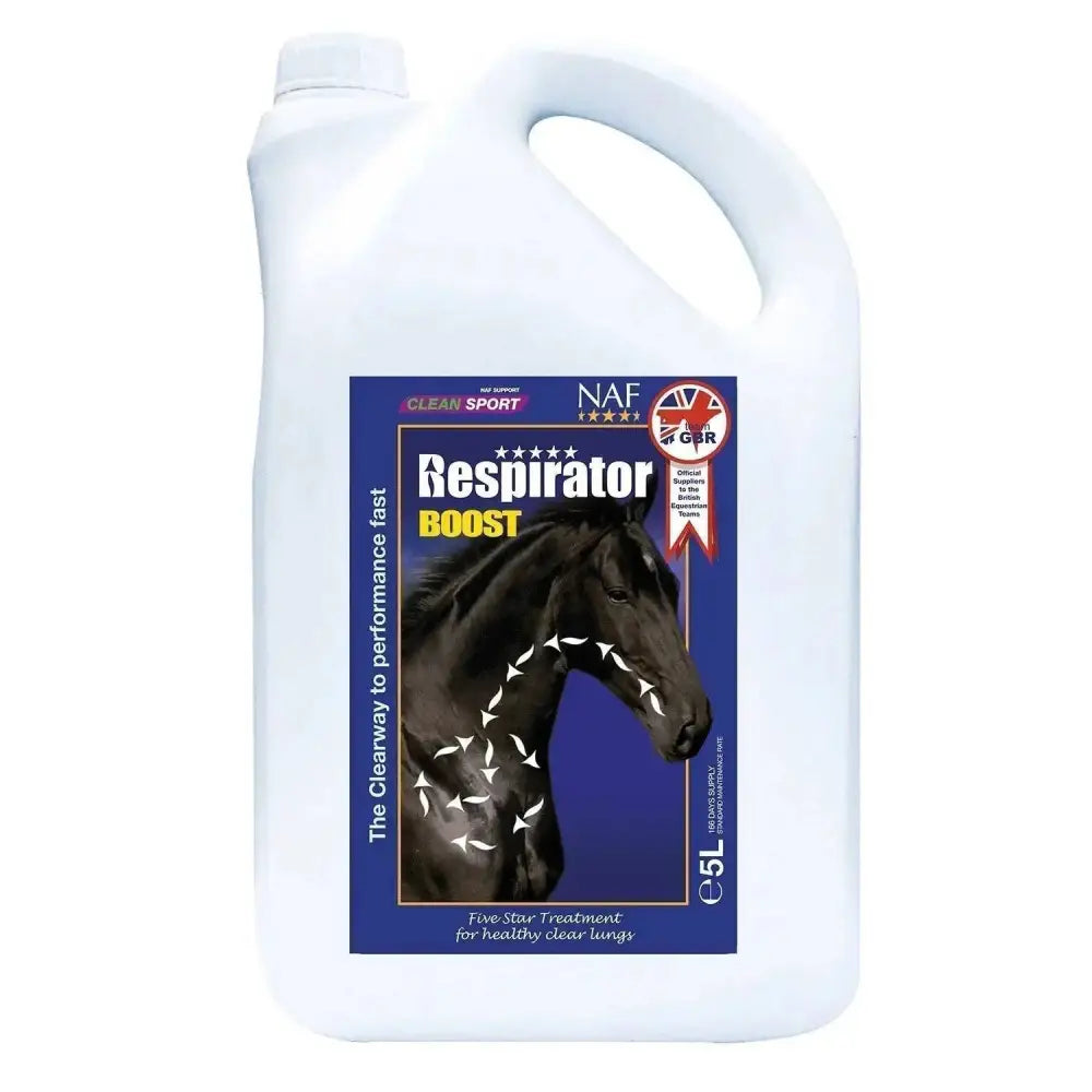 NAF Five Star Respirator Boost 5 Litre Horse Supplements Barnstaple Equestrian Supplies